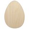 Egg Solid Unfinished Wood Shape Piece Cutout for DIY Craft Projects